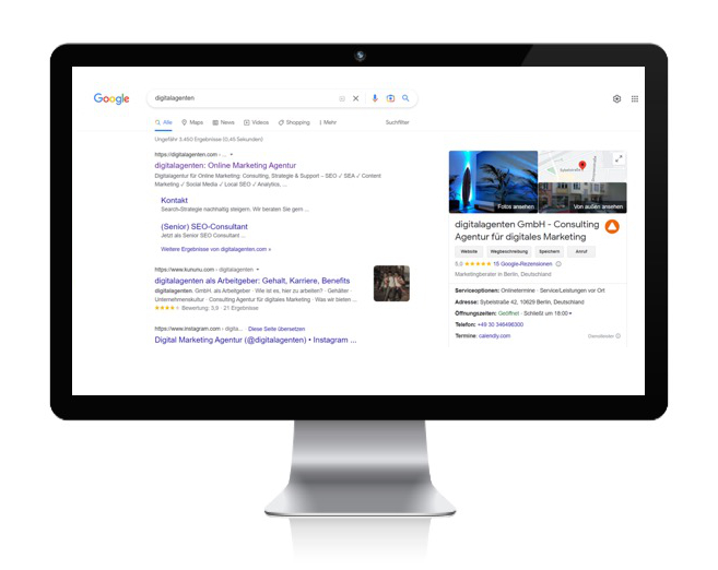 Information on the Google Business profile is always up to date.