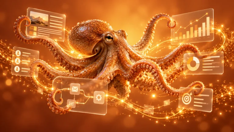 GEO-Optimierung im KI-Marketing: Oktopus orchestriert Content, Daten und Kanäle für Antworten in ChatGPT, Gemini und AI Overviews